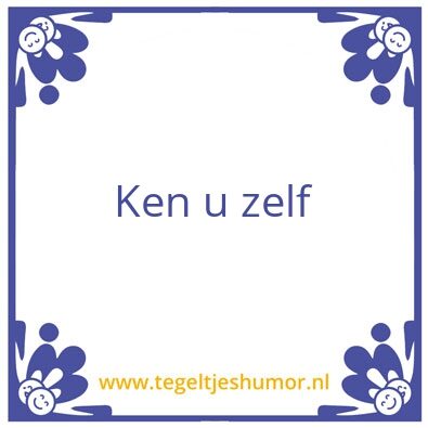 Tegeltje: Motto (van de dag)