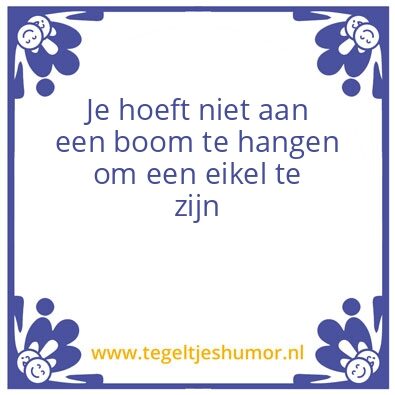 Tegeltje: spreuk