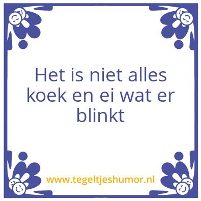 Tegeltje: Morgenstond