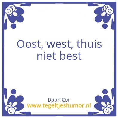 Tegeltje: Corona overpeinzing