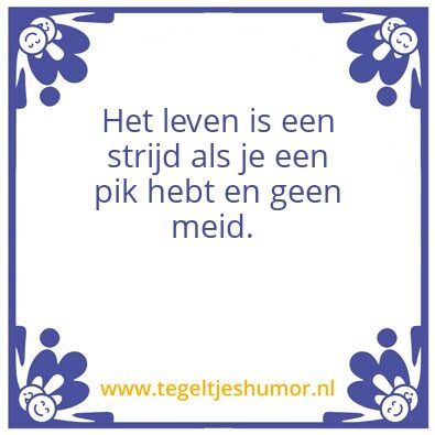 Tegeltje: Strijd