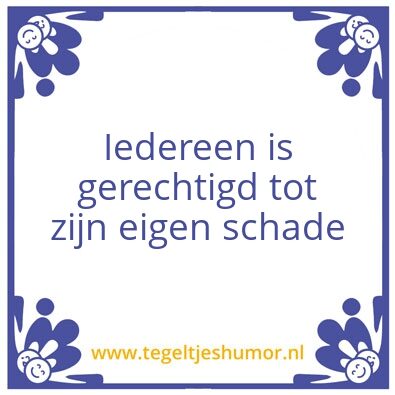 Tegeltje: Iedereen