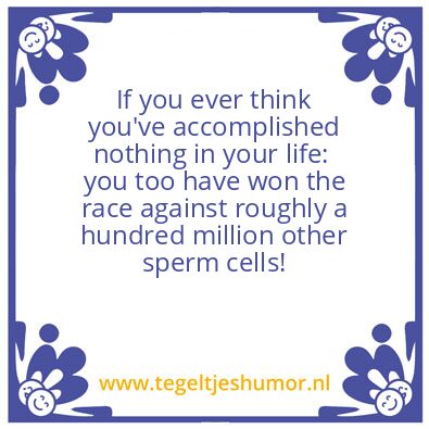 Tegeltje: you’re a champ!