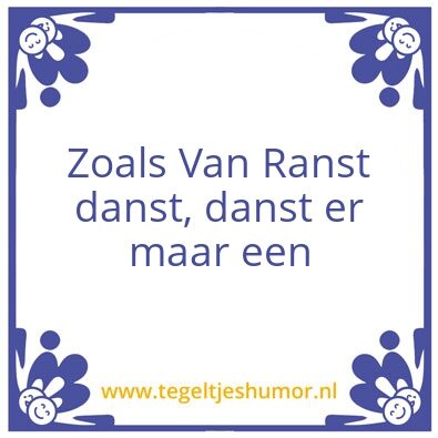 Tegeltje: Ranst