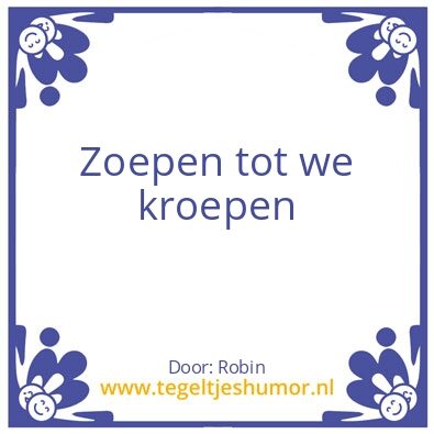 Tegeltje: Poar neemn