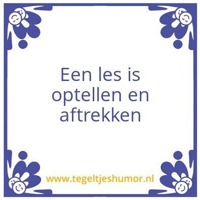 Tegeltje: Optellen