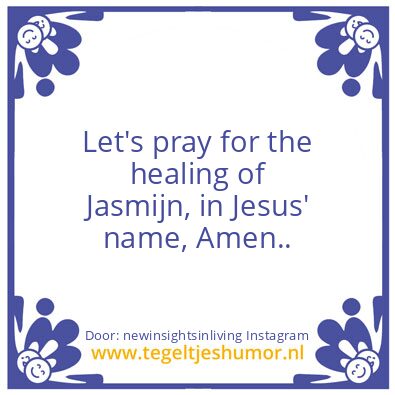 Tegeltje: Jasmijn,