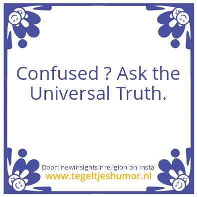 Tegeltje: Jahweh Is Not Jehovah.
