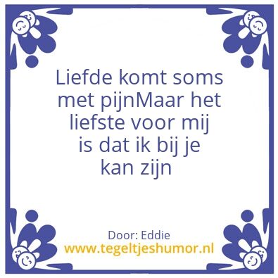 Tegeltje: Mijn Valentijn