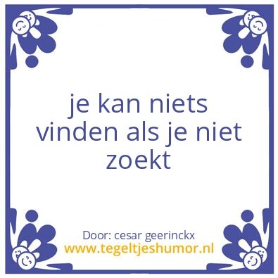 Tegeltje: humor