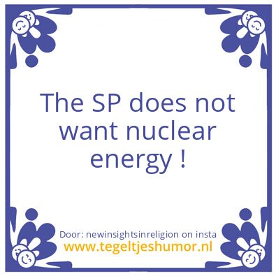 Tegeltje: SP party,