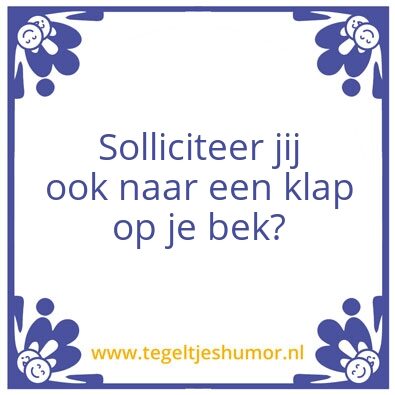 Tegeltje: .
