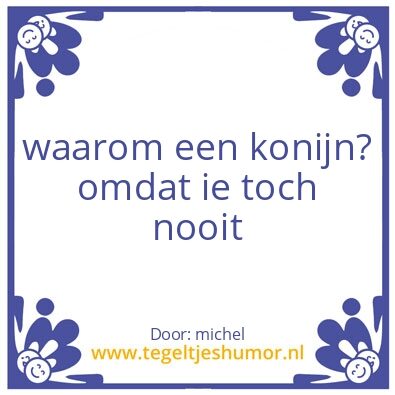 Tegeltje: lekker duidelijk