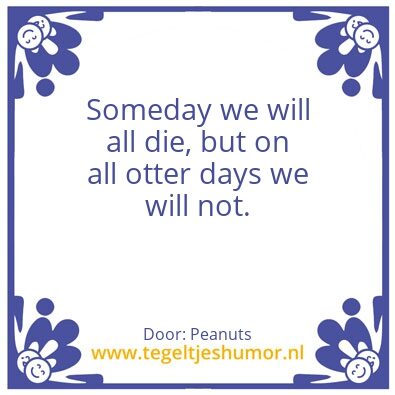 Tegeltje: Peanuts