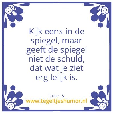 Tegeltje: Spreuk