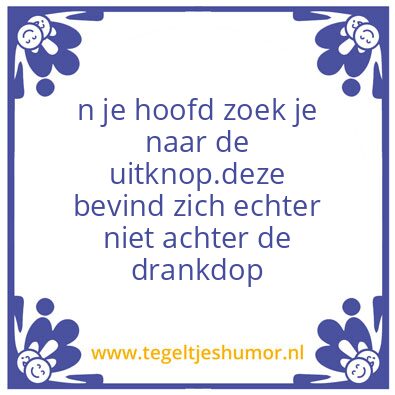 Tegeltje: rank