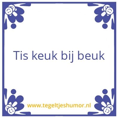 Tegeltje: Beuk