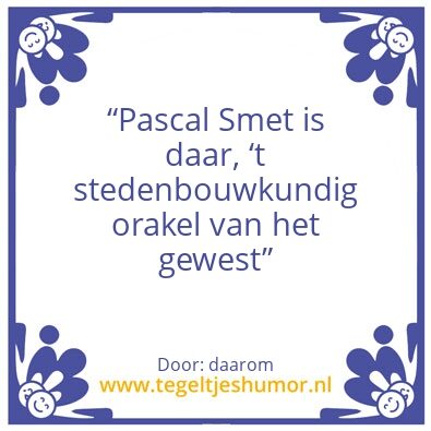 Tegeltje: pasop