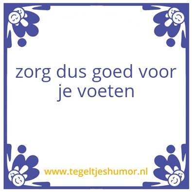 Tegeltje: de wereld ligt aan je voeten
