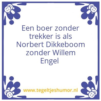 Tegeltje: Trekker