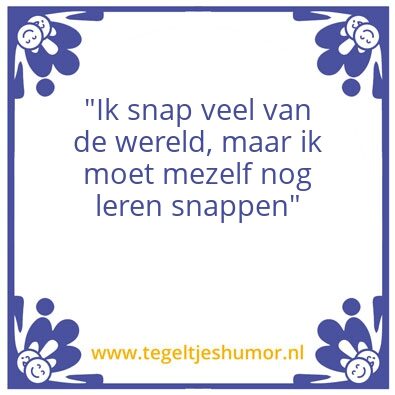 Tegeltje: Hoogbegaafd