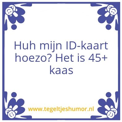 Tegeltje: ID