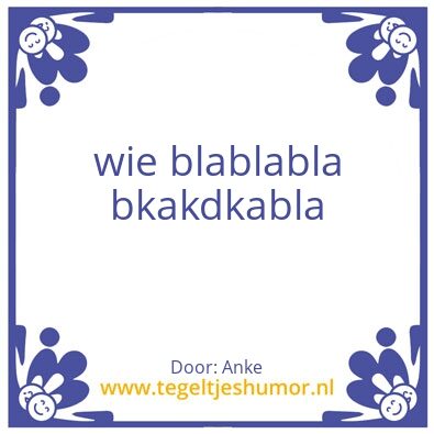 Tegeltje: li