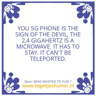 Tegeltje: WHO WANTED TO FLEE ?