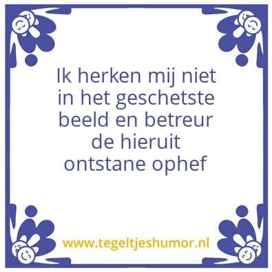 Tegeltje: Zelfbeeld