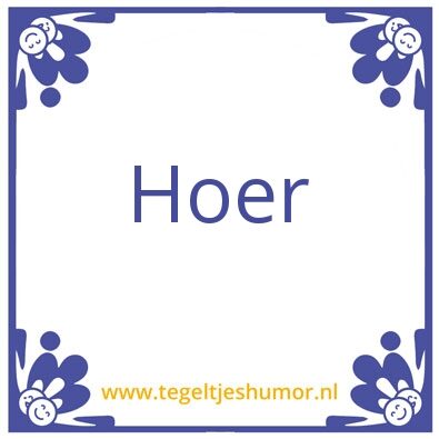 Tegeltje: hoi