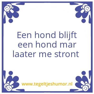 Tegeltje: brent