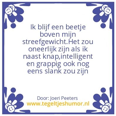 Tegeltje: Oneerlijk