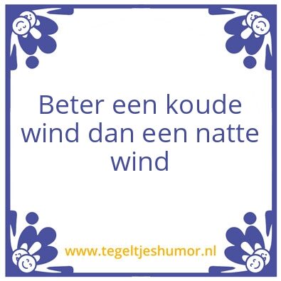 Tegeltje: Wind