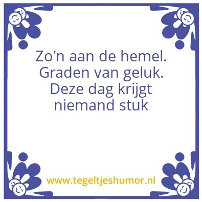 Tegeltje: Geluk