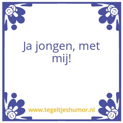 Tegeltje: Jongen