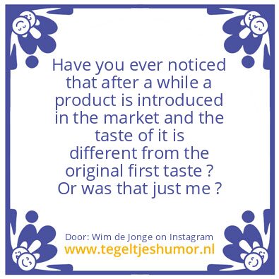 Tegeltje: Or was that just me ?