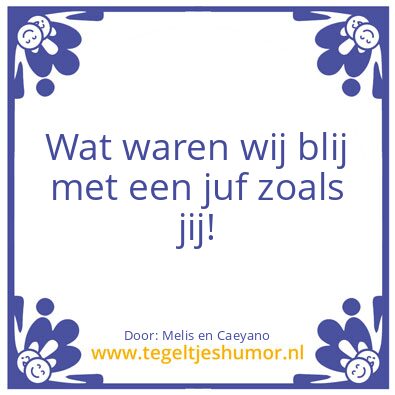 Tegeltje: Anja