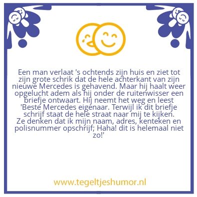 Tegeltje: Mercedes
