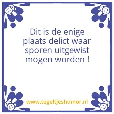 Tegeltje: WC