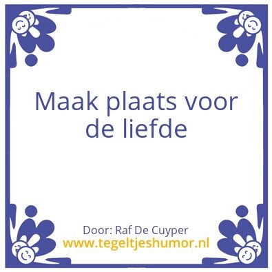 Tegeltje: Oude, lieve, wijze man in Maas