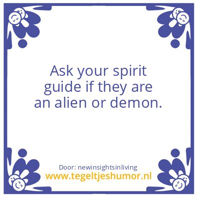 Tegeltje: spirit guide