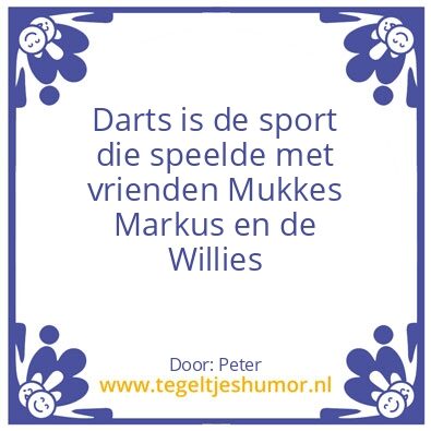Tegeltje: Darts