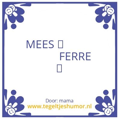 Tegeltje: mama
