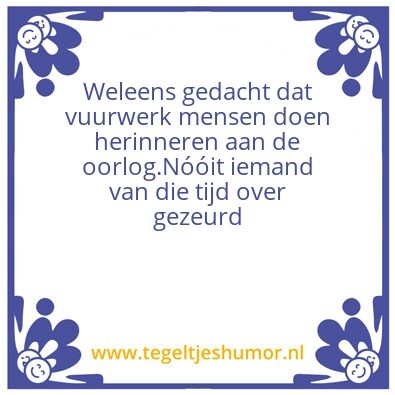 Tegeltje: Vuurwerk