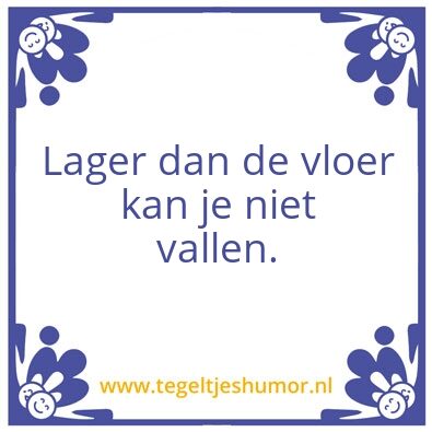 Tegeltje: Vloer