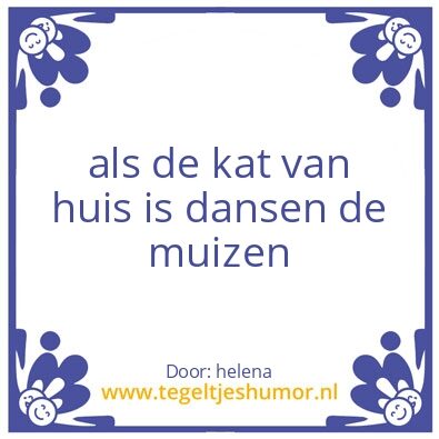 Tegeltje: kat