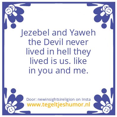 Tegeltje: Hell ?