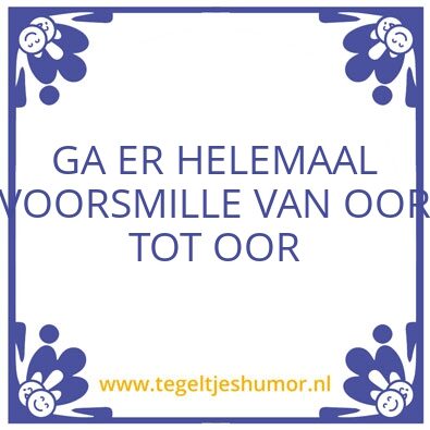 Tegeltje: Smile