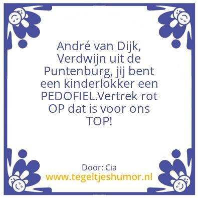 Tegeltje: A.v.D.