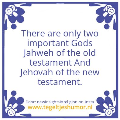 Tegeltje: The 2 Gods.